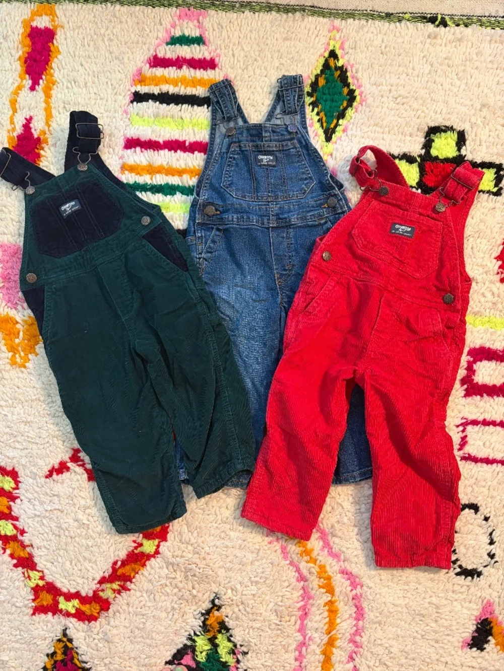 OshKosh B’gosh - Overalls, Set of 3 - 2T